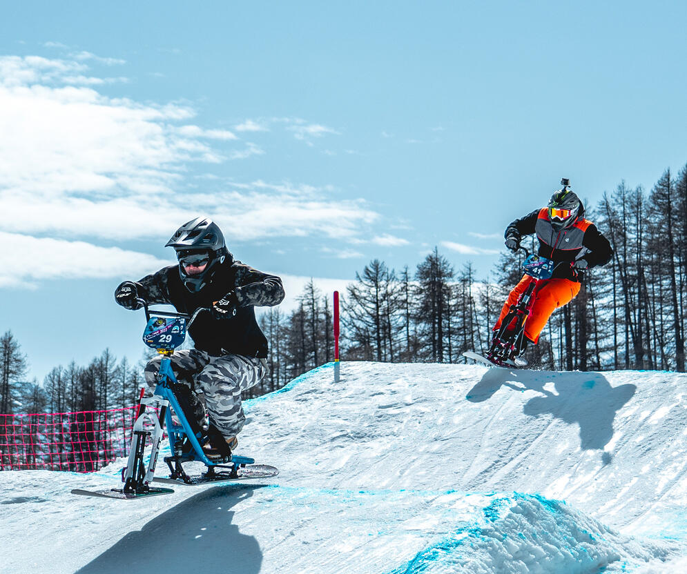 Snowscoot à Pra Loup © UT-Brendan Le Peru