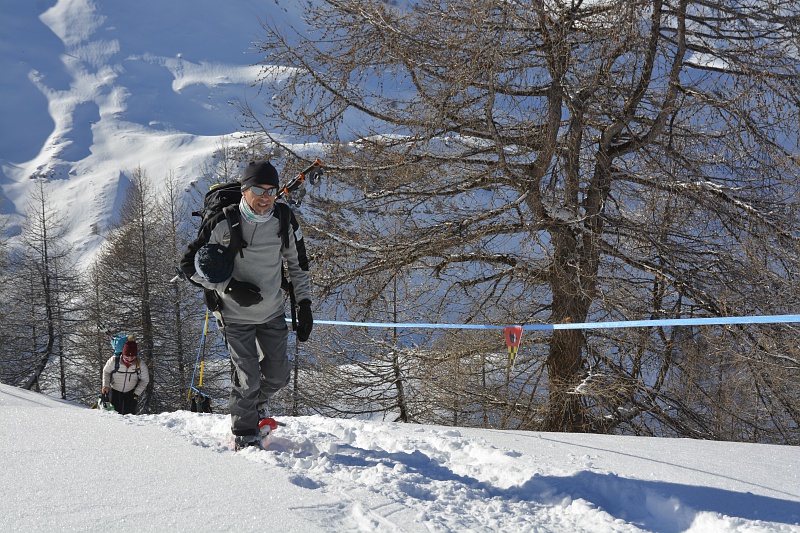 Ski de randonnée à Pra Loup, Ubaye, Mercantour