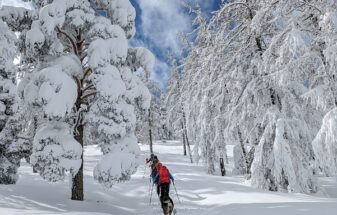 Ski de randonnée à Pra Loup, Ubaye, Mercantour