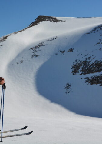 Ski de randonnée à Pra Loup, Ubaye, Mercantour