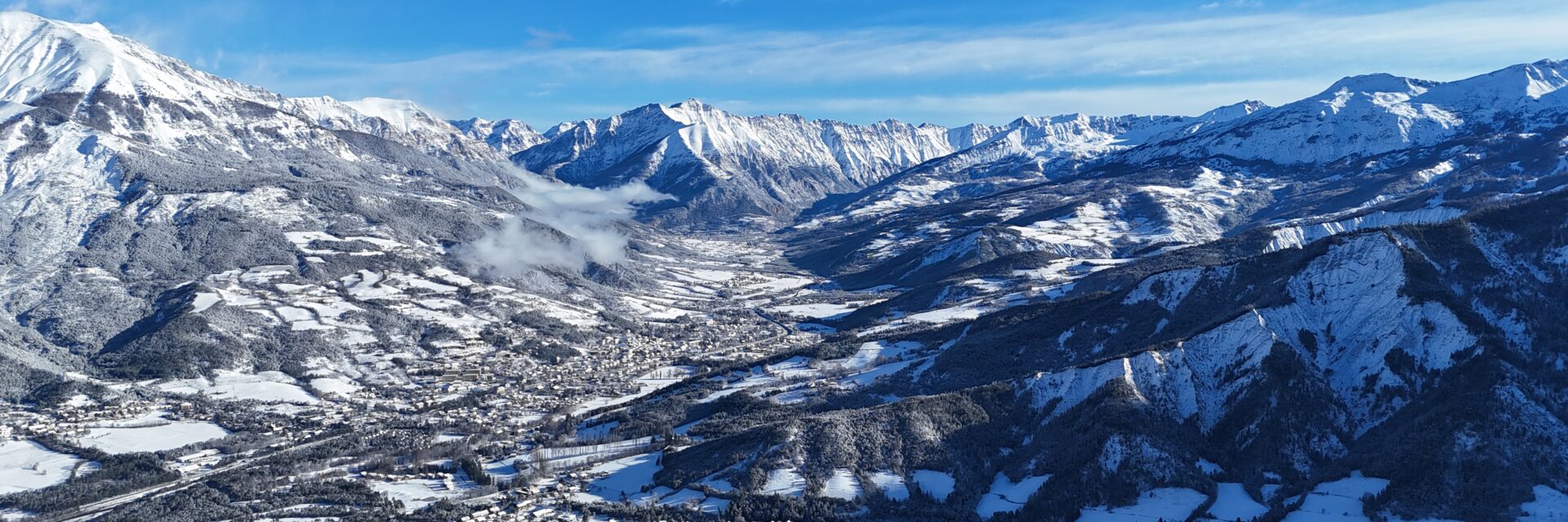 Vallée Pra Loup Neige Hiver Mercantour