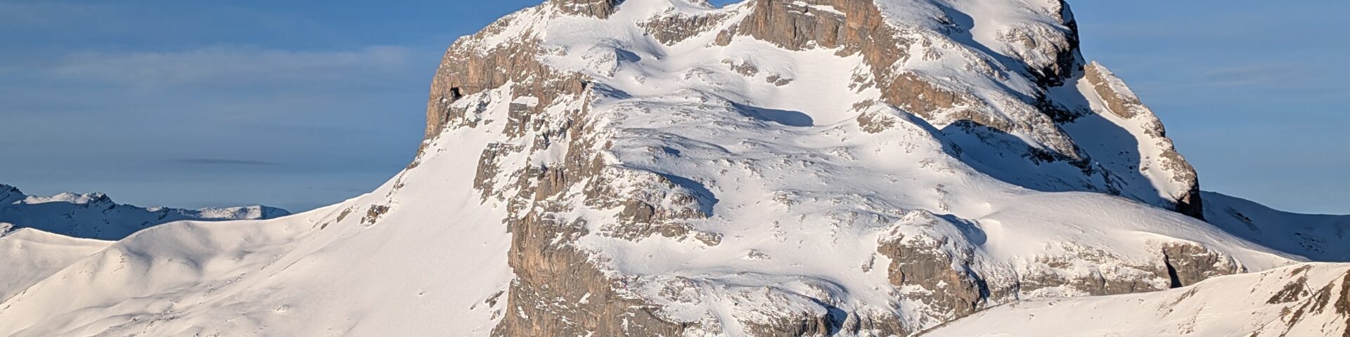 Ski de randonnée à Pra Loup, Ubaye, Mercantour, Séolane