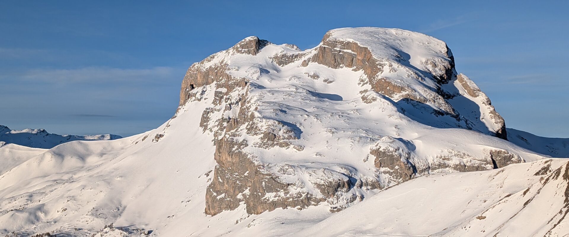 Ski de randonnée à Pra Loup, Ubaye, Mercantour, Séolane